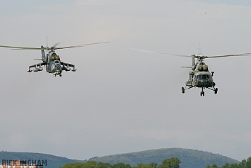 Mil Mi-24 Hind - 3371 + Mil Mi-171SH - 9813 - Czech Air Force