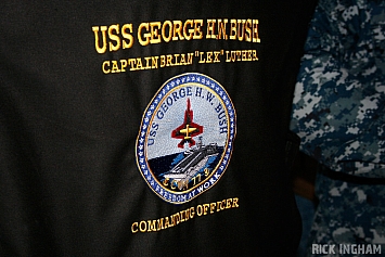 Captain Brian Luther's seat on USS George H.W. Bush (CVN77)