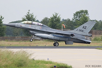 Lockheed Martin F-16BM Fighting Falcon - J-368 - RNLAF